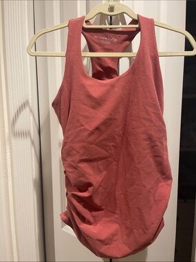 Beyond the Bump Dusty Rose Racerback Maternity Tank